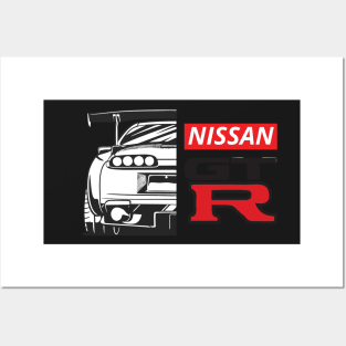 nissan gtr Posters and Art